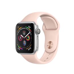 Apple Watch (Series 4) 2018 GPS 44mm - Hliníková Strieborná - Sport Loop Ružová