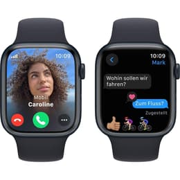 Apple Watch (Series 8) 2023 GPS + mobilná sieť 45mm - Hliníková Midnight - Sport band Čierna