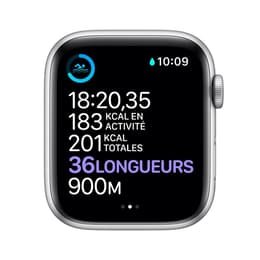 Apple Watch Series 7 (2021) GPS + mobilná sieť 41 mm - Nerezová Strieborná - Sport band Čierna