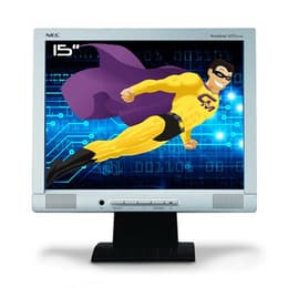 Monitor 15 Ecran PC Pro 15", NEC AccuSync ASLCD52VM-BK LCD TFT VGA 1024x768 75Hz Inclinable 1024 x 768 LCD Sivá