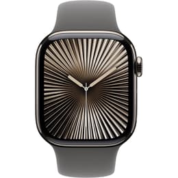 Apple Watch Series 10 (2024) GPS + mobilná sieť 46 mm - Titánová - Sport band Sivá