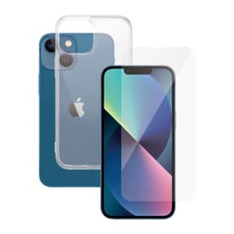 Obal 360 iPhone 13 mini a ochranný displej - TPU - Priehľadná