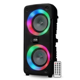 Bluetooth Reproduktor Enceinte Sonorisation Autonome sur batterie à LED - Pickering PANTHER P26 - 300W, Bluetooth USB SD, 4 modes Equaliseurs, Téléco - Čierna