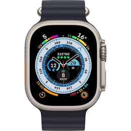 Apple Watch (Ultra) 2022 GPS + mobilná sieť 49mm - Titánová Sivá - Sport band Modrá