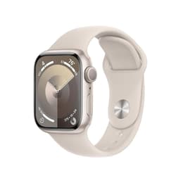 Apple Watch Series 9 (2023) GPS 41 mm - Hliníková Strieborná - Sport band Starlight