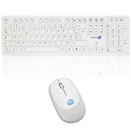 AZERTY Klávesnica Simpletek Francúzska Bezdrôtové M&K AZERTY FR Kit Mouse and Keyboard