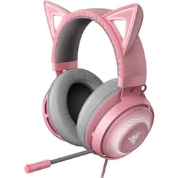 Slúchadlá Razer Kraken Kitty V2 Potláčanie hluku drôtové + bezdrôtové Mikrofón - Ružová