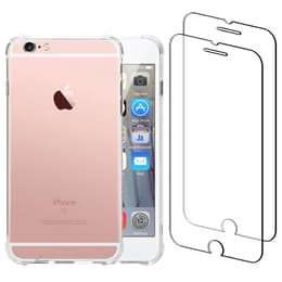 Obal iPhone 6/6S a 2 ochranna obrazovky - Recyklovaný plast - Priehľadná