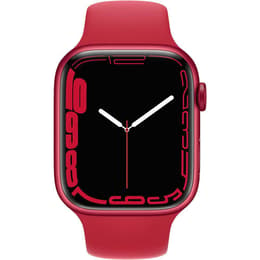 Apple Watch (Series 7) 2021 GPS 45mm - Hliníková Červená - Sport band Červená