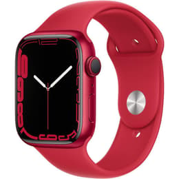 Apple Watch (Series 7) 2021 GPS 45mm - Hliníková Červená - Sport band Červená