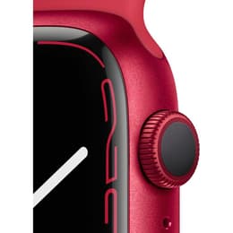 Apple Watch Series 7 (2021) GPS 45 mm - Hliníková Červená - Sport band Červená