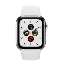 Apple Watch (Series 5) 2019 GPS + mobilná sieť 40mm - Nerezová Strieborná - Sport Loop Biela