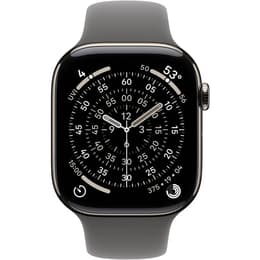 Apple Watch (2025) GPS + mobilná sieť 46 mm - Titánová - Sport band Sivá
