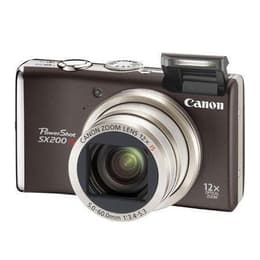 Canon PowerShot SX200 IS Kompakt 12 - Hnedá