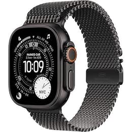 Apple Watch (2025) GPS + mobilná sieť 49 mm - Titánová Čierna - Milanese loop Čierna