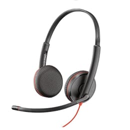 Slúchadlá Plantronics Poly Blackwire 3225 drôtové Mikrofón - Čierna