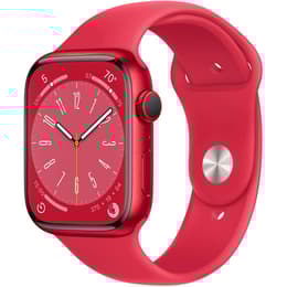 Apple Watch Series 8 (2022) GPS + mobilná sieť 41 mm - Hliníková Červená - Sport band Červená