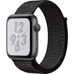 Apple Watch (Series 4) 2018 GPS 44mm - Hliníková Vesmírna šedá - Tkaný nylon Čierna