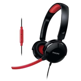 Slúchadlá Philips SHG7210/10 gaming drôtové Mikrofón - Čierna/Červená
