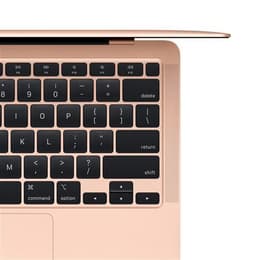MacBook Air 13" (2020) - Apple M1 8‑core CPU a GPU 8-Core - 8GB RAM - SSD 512GB - QWERTY - Anglická