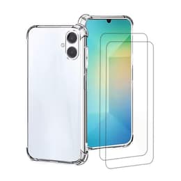 Obal Galaxy A06 a 2 ochranna obrazovky - TPU - Priehľadná