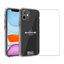 Back Market Obal iPhone 11 a ochranný displej - 60% Recyklovaný plast - Priehľadná