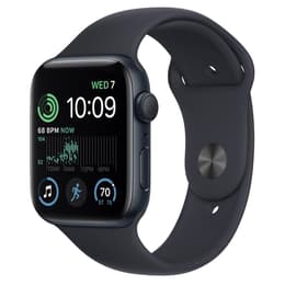 Apple Watch (Series SE) 2022 GPS + mobilná sieť 44mm - Hliníková Midnight - Sport band Čierna