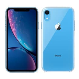 Pack iPhone XR + Apple Obal (Priehľadný) - 64GB - Modrá - Neblokovaný