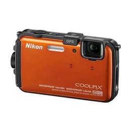 Kompakt Coolpix AW110 - Oranžová/Čierna + Nikon Nikkor Wide Optical Zoom f/3.9-4.8
