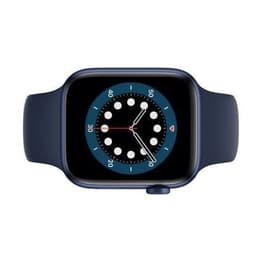 Apple Watch (Series 7) 2021 GPS 41mm - Hliníková Čierna - Sport band Modrá