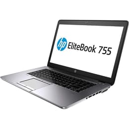 HP EliteBook 755 G4 15" Pro A10-8730B - SSD 256 GB - 8GB QWERTY - Anglická