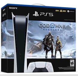PlayStation 5 Digital Edition 825GB - Biela + God of War Ragnarok