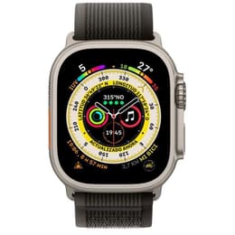 Apple Watch (Ultra) 2022 GPS + mobilná sieť 49mm - Titánová Sivá - Slučka na trase Čierna