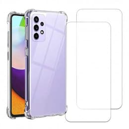 Obal Galaxy A52/Galaxy A52s 5G a 2 ochranna obrazovky - TPU - Priehľadná
