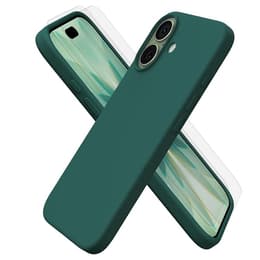 Obal iPhone 17 a 2 ochranna obrazovky - Silikón - Zelená