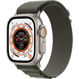 Apple Watch (Ultra) 2022 GPS + mobilná sieť 49mm - Titánová Sivá - Alpská slučka Zelená