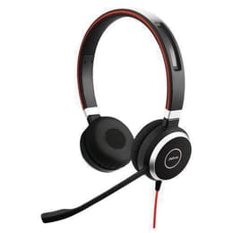 Slúchadlá Jabra Evolve 40 Potláčanie hluku drôtové Mikrofón - Čierna/Červená