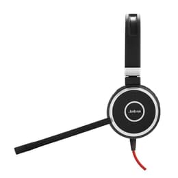 Slúchadlá Jabra Evolve 40 Potláčanie hluku drôtové Mikrofón - Čierna/Červená