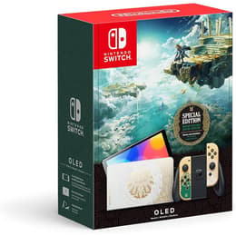 Switch OLED 64GB - Zlatá - Limitovaná edícia The Legend Of Zelda Tears Of The Kingdom
