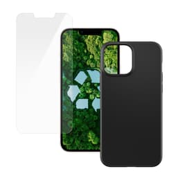 Obal iPhone 13 Pro a ochranný displej - Plast - Čierna