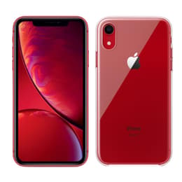 Pack iPhone XR + Apple Obal (Priehľadný) - 64GB - (Product)Red - Neblokovaný