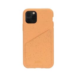 Obal iPhone 11 Pro - Prírodný materiál - Melónovo oranžová