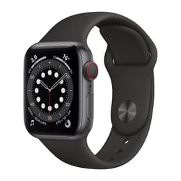 Apple Watch (Series 6) 2020 GPS 44mm - Hliníková Sivá - Sport band Čierna