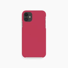 Obal iPhone 11 - Prírodný materiál - Červená