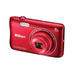 Nikon Coolpix S3700 Kompakt 20 - Červená