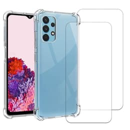 Obal Galaxy A53 5G a 2 ochranna obrazovky - TPU - Priehľadná