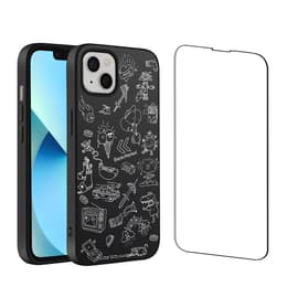Back Market Obal iPhone 13 mini a ochranný displej - Recyklovaný plast - Čierna & Biela