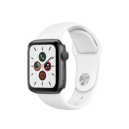 Apple Watch Series 5 (2019) GPS + mobilná sieť 44 mm - Hliníková Vesmírna šedá - Sport band Biela