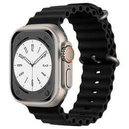 Apple Watch (Ultra) 2023 GPS + mobilná sieť 49mm - Titánová Sivá - Oceánska kapela Čierna
