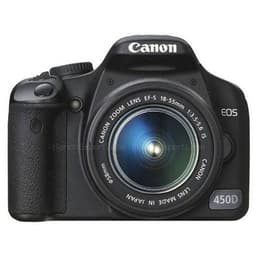 Zrkadlovka EOS 450D - Čierna + Canon Zoom Lens EF-S 18-55mm f/3.5-5.6 IS + 55-200mm f/4-5.6 IS f/3.5-5.6 + f/4-5.6